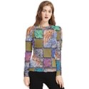 Tiles CBDOilPrincess 4c3ec21c-5cb9-4df3-975d-d1bfcef57dda Women s Long Sleeve Rash Guard View1