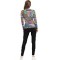 Tiles CBDOilPrincess 4c3ec21c-5cb9-4df3-975d-d1bfcef57dda Women s Long Sleeve Rash Guard View2
