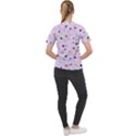 Little Men Colored Head On Pink Women s Sport Raglan Tee View2