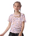 Dragonfly On Pink Kids  Front Cut Tee View2