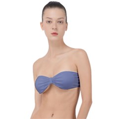 Cool Grey Classic Bandeau Bikini Top 
