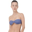 Cool Grey Classic Bandeau Bikini Top  View1