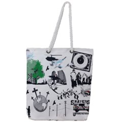 Skater-underground Full Print Rope Handle Tote (large) by PollyParadise