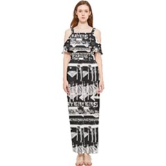 Skater-underground2 Draped Sleeveless Chiffon Jumpsuit