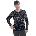 Abstract Surface Artwork Men s Pique Long Sleeve Tee View1