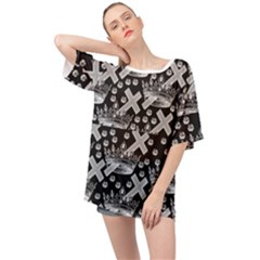 Royalcrown Oversized Chiffon Top