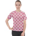 Pink-shabby-chic Women s Sport Raglan Tee View1