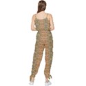 Vintage Ornate Geometric Pattern Sleeveless Tie Ankle Jumpsuit View2