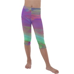 Color Winds Kids  Lightweight Velour Capri Leggings 
