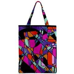 Abstract Zipper Classic Tote Bag by LW41021