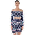 Gypsy-pattern Off Shoulder Top with Skirt Set View1