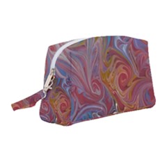 Intricate Swirls Wristlet Pouch Bag (medium) by kaleidomarblingart