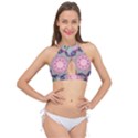 Lovely Cross Front Halter Bikini Top View1