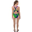 Feathery Winds Cut-Out Back One Piece Swimsuit View2