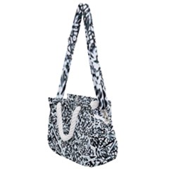 Beyond Abstract Rope Handles Shoulder Strap Bag by LW323