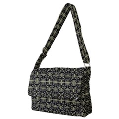 Geometric Textured Ethnic Pattern 1 Full Print Messenger Bag (m)