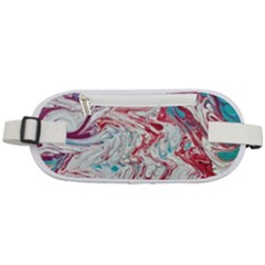 Marbling Patterns Rounded Waist Pouch by kaleidomarblingart