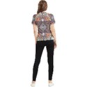 Mixed media print Women s Short Sleeve Rash Guard View2