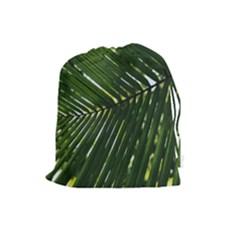 Relaxing Palms Drawstring Pouch (large)