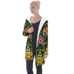 Springflowers Longline Hooded Cardigan
