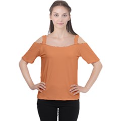 Amber Glow Cutout Shoulder Tee