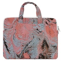 Pink Arabesque Macbook Pro Double Pocket Laptop Bag