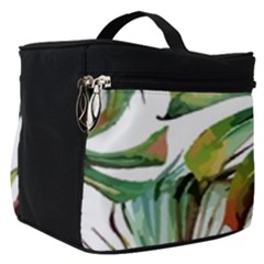 Tropical Leaves Make Up Travel Bag (small) by goljakoff