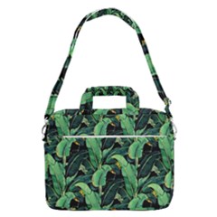 Night Banana Leaves Macbook Pro Shoulder Laptop Bag (large)