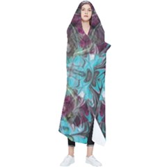 Marbling Symmetry Wearable Blanket