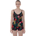 Leopardrose Tie Front Two Piece Tankini View1