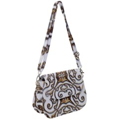 Gold Design Saddle Handbag by LW323