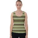Linear Warm Print Design Velvet Tank Top View1
