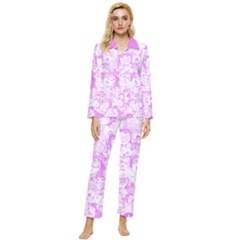 Pink Hentai Womens  Long Sleeve Pocket Pajamas Set by thethiiird