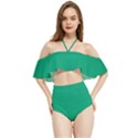 Mint Halter Flowy Bikini Set  View1
