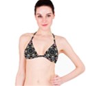 Abstract Geometric Kaleidoscope Bikini Top View1