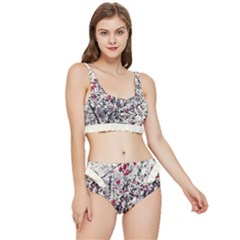 Berries In Winter, Fruits In Vintage Style Photography Frilly Bikini Set