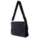 Mandala Vert Noir Pattern Full Print Messenger Bag (M) View2