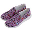 Drawing Collage Purple Women s Lightweight Slip Ons View2