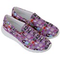 Drawing Collage Purple Women s Lightweight Slip Ons View3