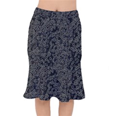 Neon Geometric Pattern Design Short Mermaid Skirt