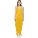 Amber Orange Sleeveless Tie Ankle Jumpsuit View1