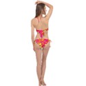 Pop Art Love Graffiti Cross Front Halter Bikini Set View2