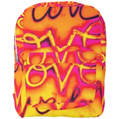  Graffiti Love Full Print Backpack by essentialimage365