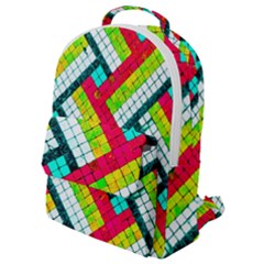 Pop Art Mosaic Flap Pocket Backpack (small) by essentialimage365