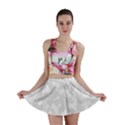 Rose White Mini Skirt View1