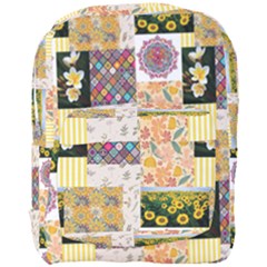 Yellow Aesthetics Full Print Backpack by designsbymallika