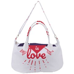 All You Need Is Love Removal Strap Handbag by DinzDas