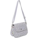 Cute Bunnies and carrots pattern, light colored theme Saddle Handbag View1
