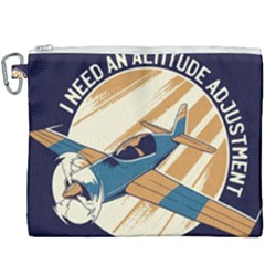 Airplane - I Need Altitude Adjustement Canvas Cosmetic Bag (xxxl) by DinzDas