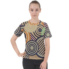 Circular Pattern Women s Sport Raglan Tee